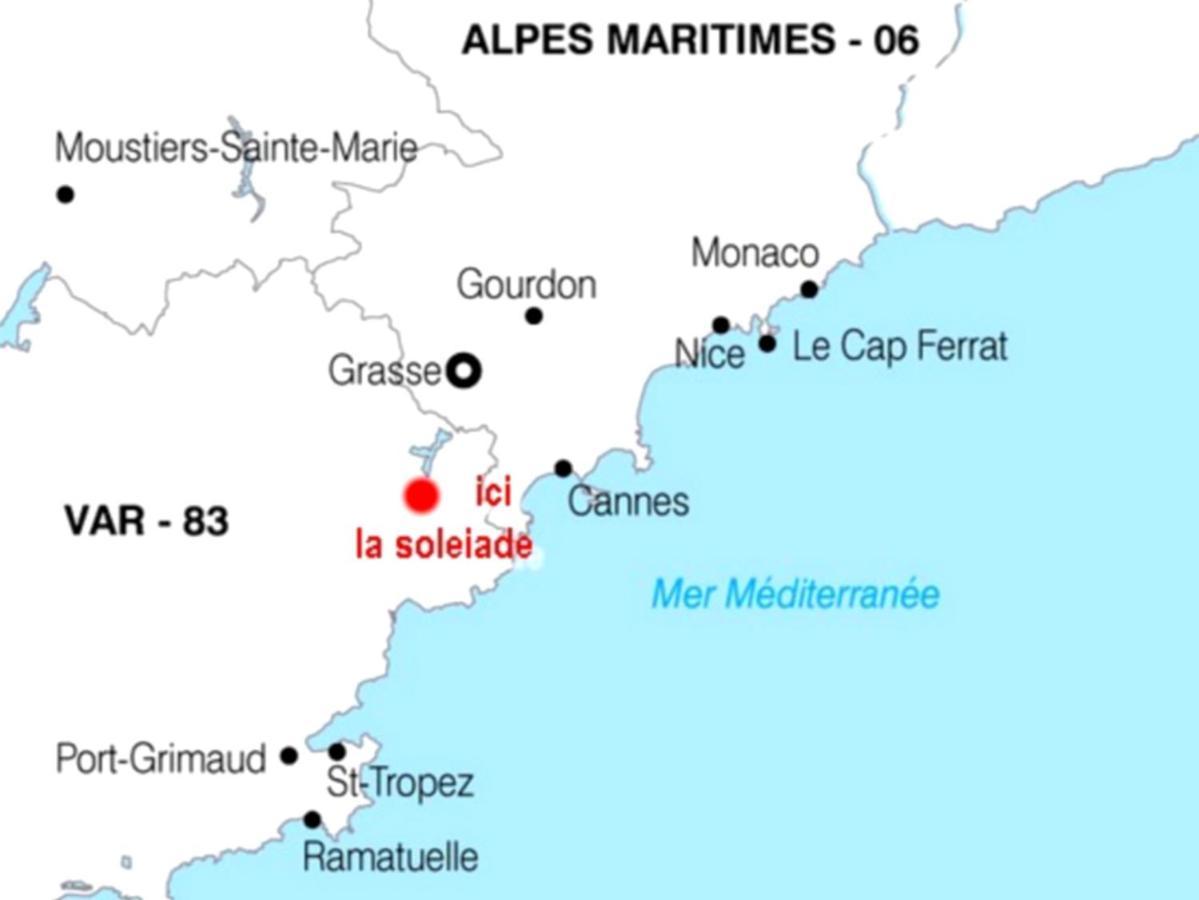 15Mn De Cannes, Villa La Soleiade , 3Gites 2-4 Pers Type T2, Climatises, Piscine, Au Lac De Saint-Cassien Var Montauroux Ngoại thất bức ảnh